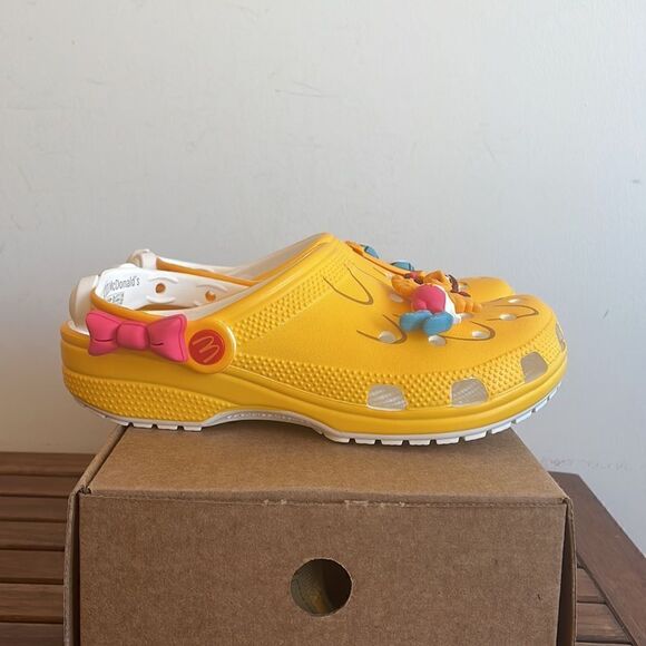 NWT McDonald’s x Crocs Birdie Classic Clog Women Size 8 Men Size 6 (208696-730) - Picture 8 of 12